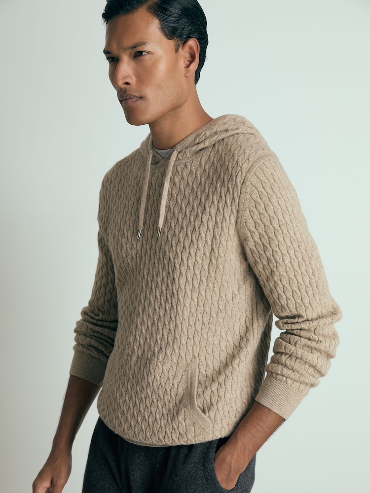 Reiss Crane Atelier Cabled-Cashmere Hoodie - Imagen 1 de 5 Reiss Crane Atelier Cabled-Cashmere Hoodie - Imagen 1 de 5