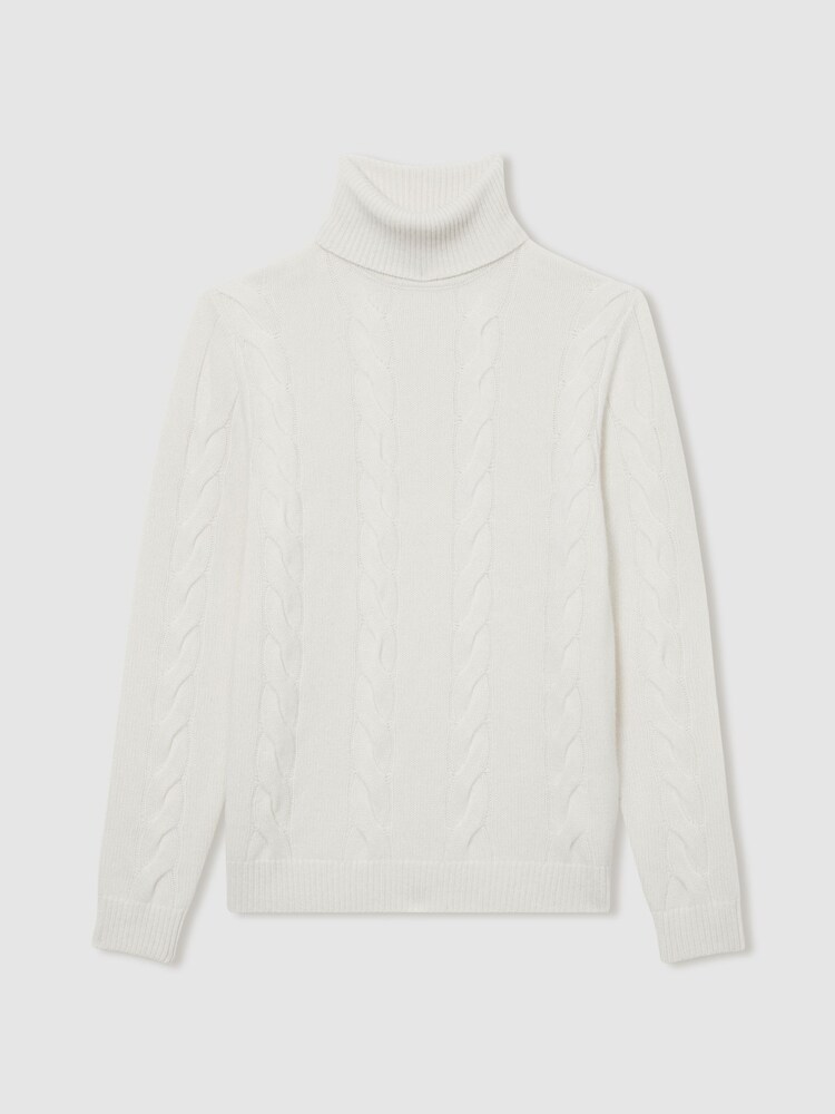 Reiss Smithers Atelier Cabled-Cashmere Roll-Neck Jumper - Bild 2 von 6 Reiss Smithers Atelier Cabled-Cashmere Roll-Neck Jumper - Bild 2 von 6