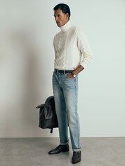 Reiss Smithers Atelier Cabled-Cashmere Roll-Neck Jumper - Bild 3 von 6