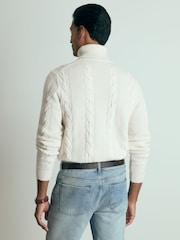 Reiss Smithers Atelier Cabled-Cashmere Roll-Neck Jumper - Bild 5 von 6