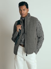 Reiss Black/White Richards Atelier Cabled-Cashmere Roll-Neck Jumper - Image 5 of 6