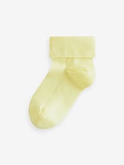 Multi 5 Pack Cotton Rich Roll top Ankle Socks - Image 4 of 8