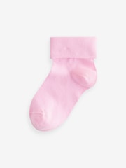 Multi 5 Pack Cotton Rich Roll top Ankle Socks - Image 6 of 8