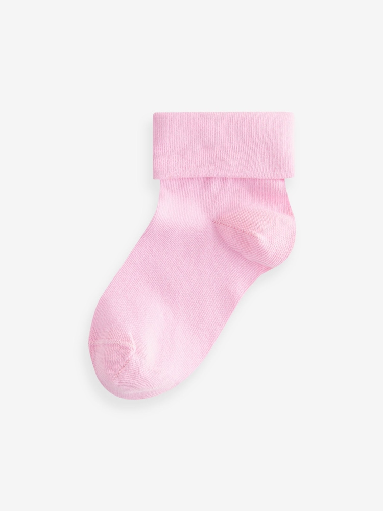 Multi 5 Pack Cotton Rich Roll top Ankle Socks - Image 6 of 8