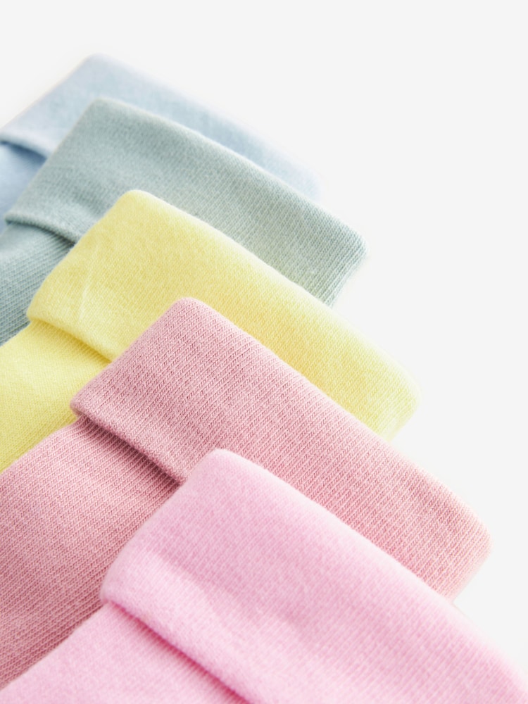 Multi 5 Pack Cotton Rich Roll top Ankle Socks - Image 7 of 8