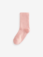 Multi 5 Pack Cotton Rich Waffle Texture Ankle Socks - Image 3 of 6