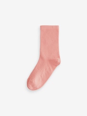 Multi 5 Pack Cotton Rich Waffle Texture Ankle Socks - Image 6 of 6