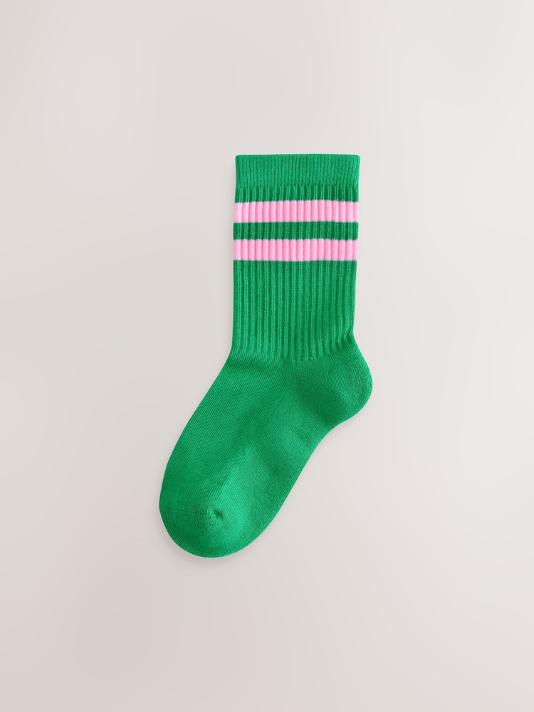 Multi 4 Pack Cotton Rich Cushioned Sole Ankle Socks - Image 3 of 8