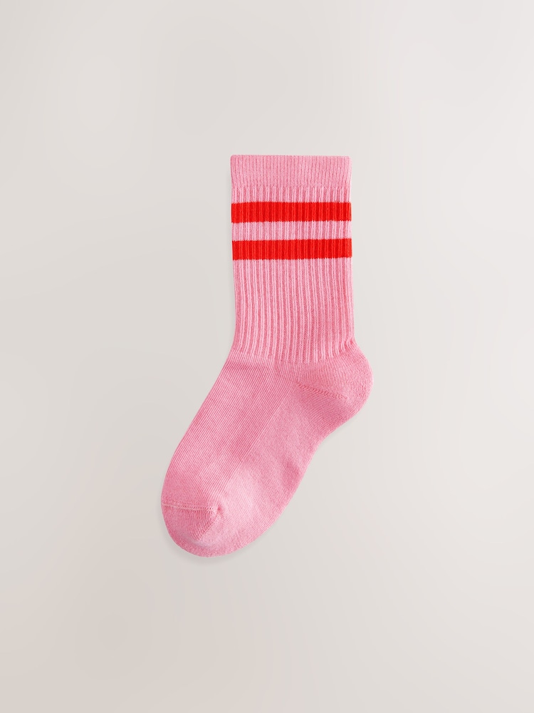 Multi 4 Pack Cotton Rich Cushioned Sole Ankle Socks - Image 4 of 8