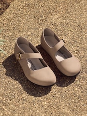 Birkenstock Sand Tracy Nubuck Sandcastle Ballerinas Shoes - Image 1 of 5