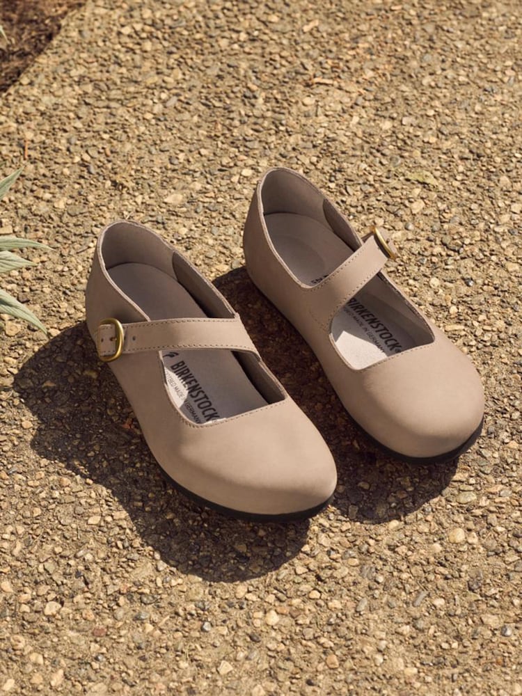 Birkenstock Sand Tracy Nubuck Sandcastle Ballerinas Shoes - Image 1 of 5