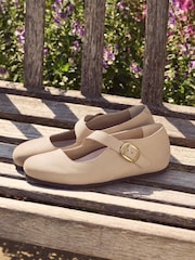 Birkenstock Sand Tracy Nubuck Sandcastle Ballerinas Shoes - Image 3 of 5