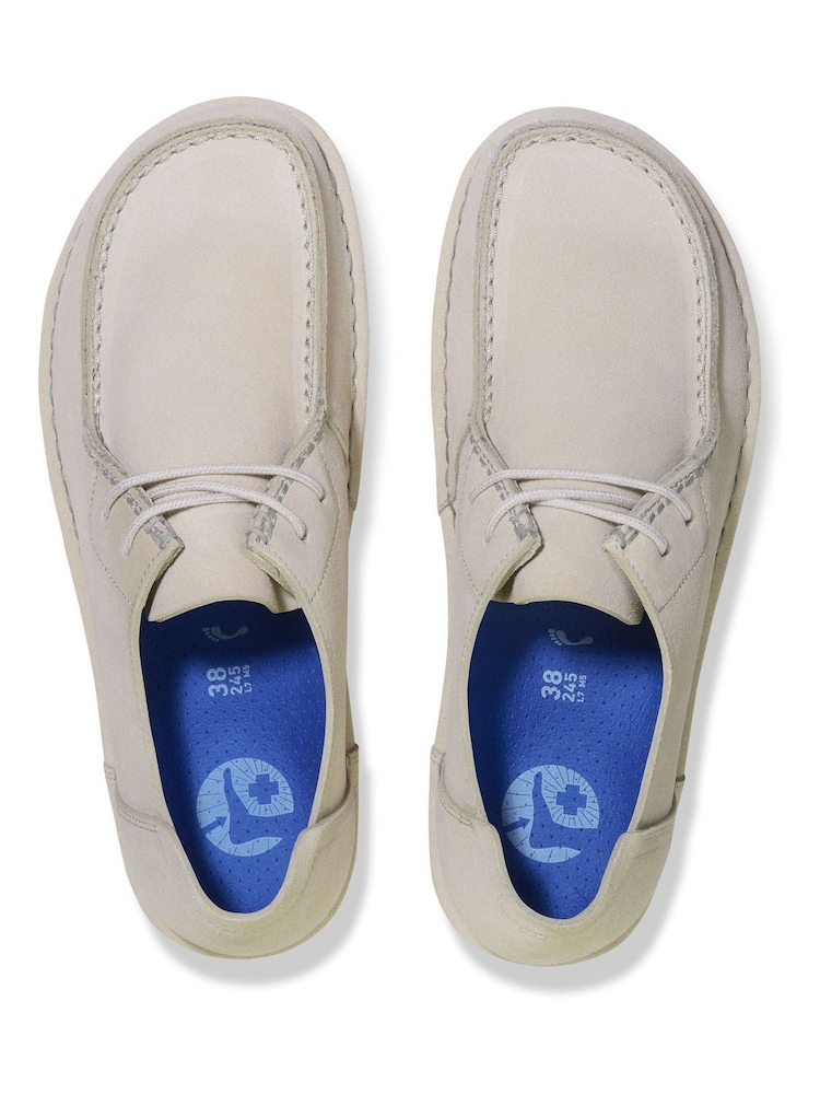 Birkenstock White Utti Lace Suede Shoes - Image 3 of 3 Birkenstock White Utti Lace Suede Shoes - Image 3 of 3