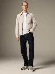 Ecru Stretch Technical Shacket - Image 2 of 7