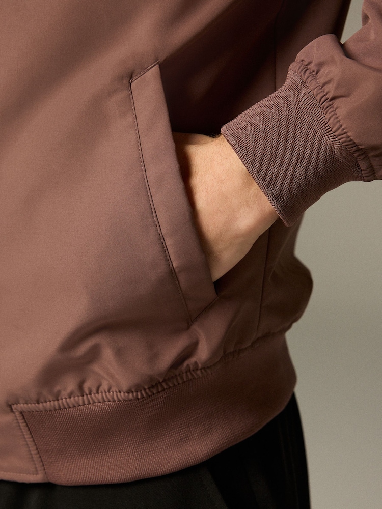 Purple Shower Resistant Bomber Jacket - Image 3 of 11