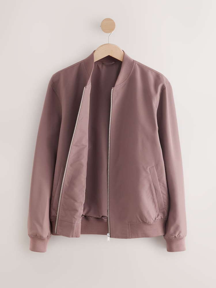 Purple Shower Resistant Bomber Jacket - Image 9 of 11