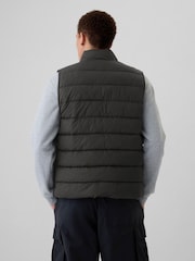 Gap Black Logo Water Resistant Puffer Gilet Jacket - Image 2 of 6