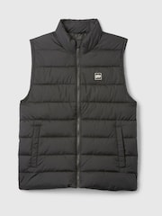 Gap Black Logo Water Resistant Puffer Gilet Jacket - Image 5 of 6