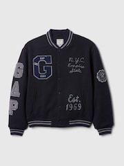 Gap, College-Bomberjacke aus Wollmischung mit Logo - Bild 9 von 10