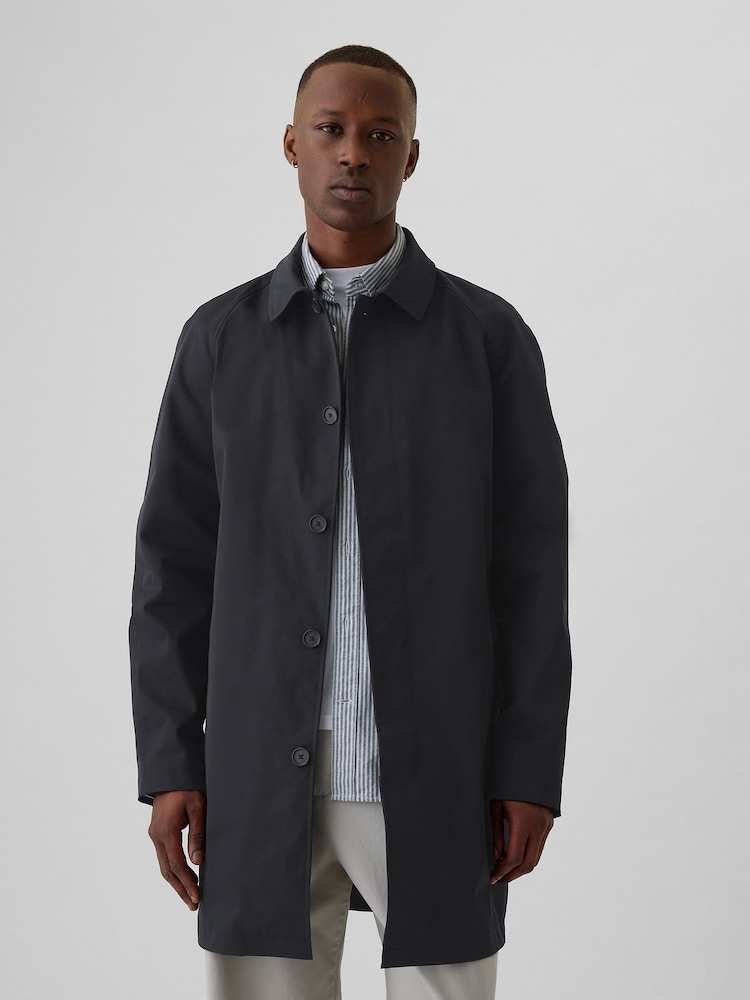 Gap Blue Mac Rain Coat - Image 1 of 5