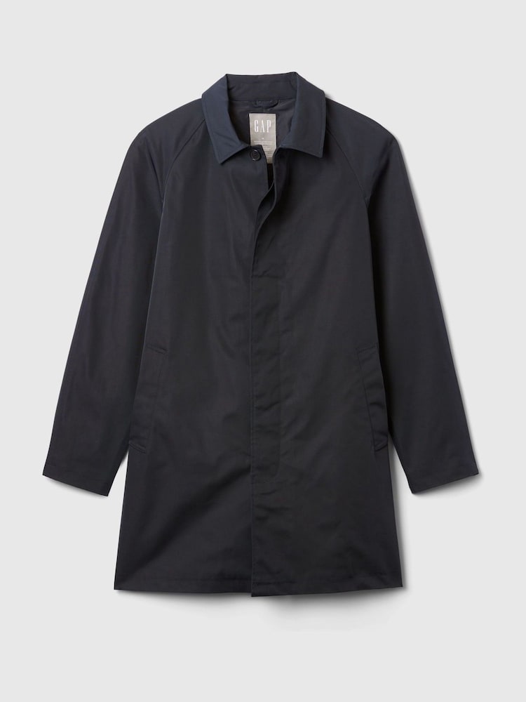 Gap Blue Mac Rain Coat - Image 5 of 5 Gap Blue Mac Rain Coat - Image 5 of 5