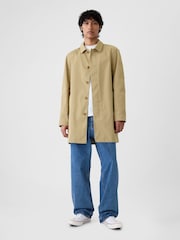 Gap Cream Mac Rain Coat - Image 4 of 5