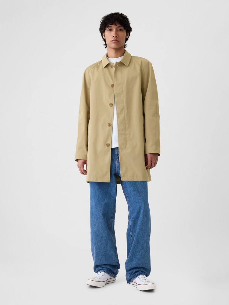 Gap Cream Mac Rain Coat - Image 4 of 5