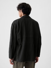 Gap Black Ripstop Utility Jacket - Image 2 of 5