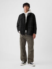 Gap Black Ripstop Utility Jacket - Image 3 of 5
