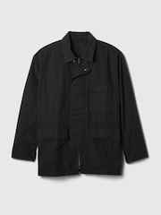 Gap Black Ripstop Utility Jacket - Image 4 of 5