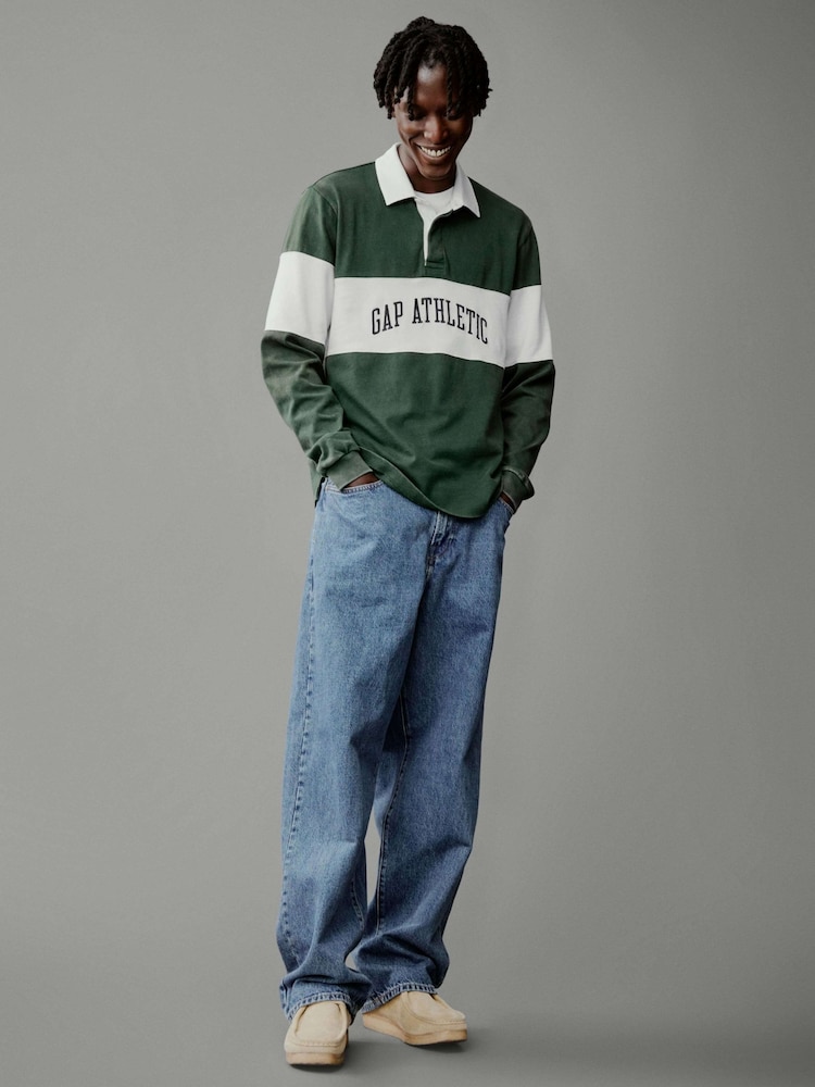 Gap Green Rugby Polo Shirt - Image 2 of 9