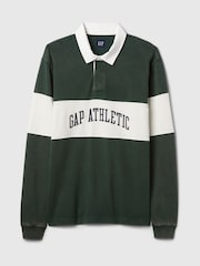 Gap Green Rugby Polo Shirt - Image 8 of 9