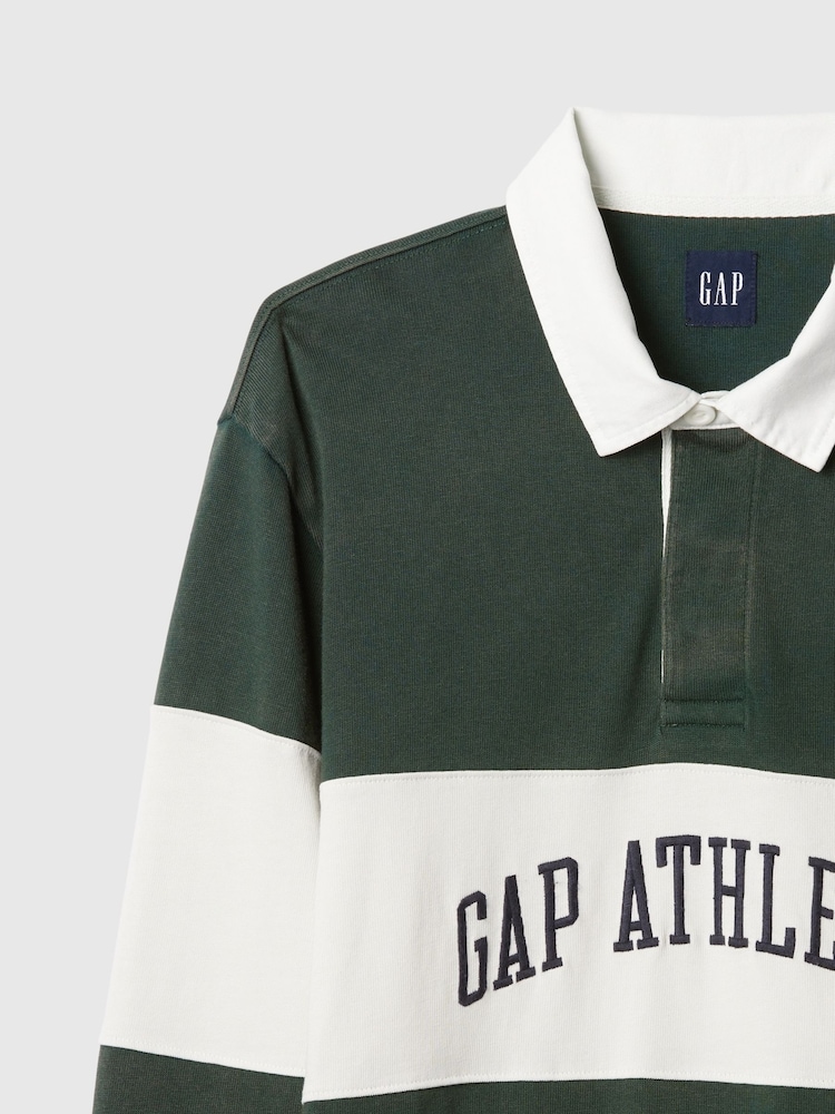 Gap Green Rugby Polo Shirt - Image 9 of 9