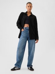 Gap Black Jersey Long Sleeve Shirt - Image 4 of 5