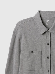 Gap Grey Jersey Long Sleeve Shirt - Image 4 of 4