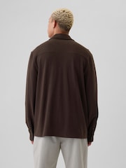 Gap Brown Jersey Long Sleeve Shirt - Image 2 of 5