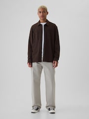 Gap Brown Jersey Long Sleeve Shirt - Image 3 of 5