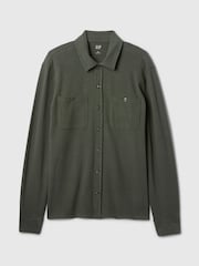 Gap Green Jersey Long Sleeve Shirt - Image 5 of 6