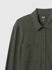 Gap Green Jersey Long Sleeve Shirt - Image 6 of 6