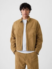 Gap Brown Canvas Denim Carpenter Jacket - Image 1 of 5