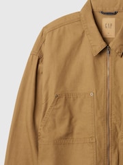 Gap Brown Canvas Denim Carpenter Jacket - Image 2 of 5