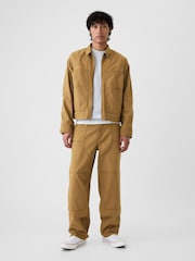 Gap Brown Canvas Denim Carpenter Jacket - Image 4 of 5