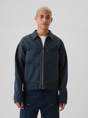 Gap Blue Canvas Chore Jacket - Image 1 of 5