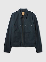 Gap Blue Canvas Chore Jacket - Image 2 of 5