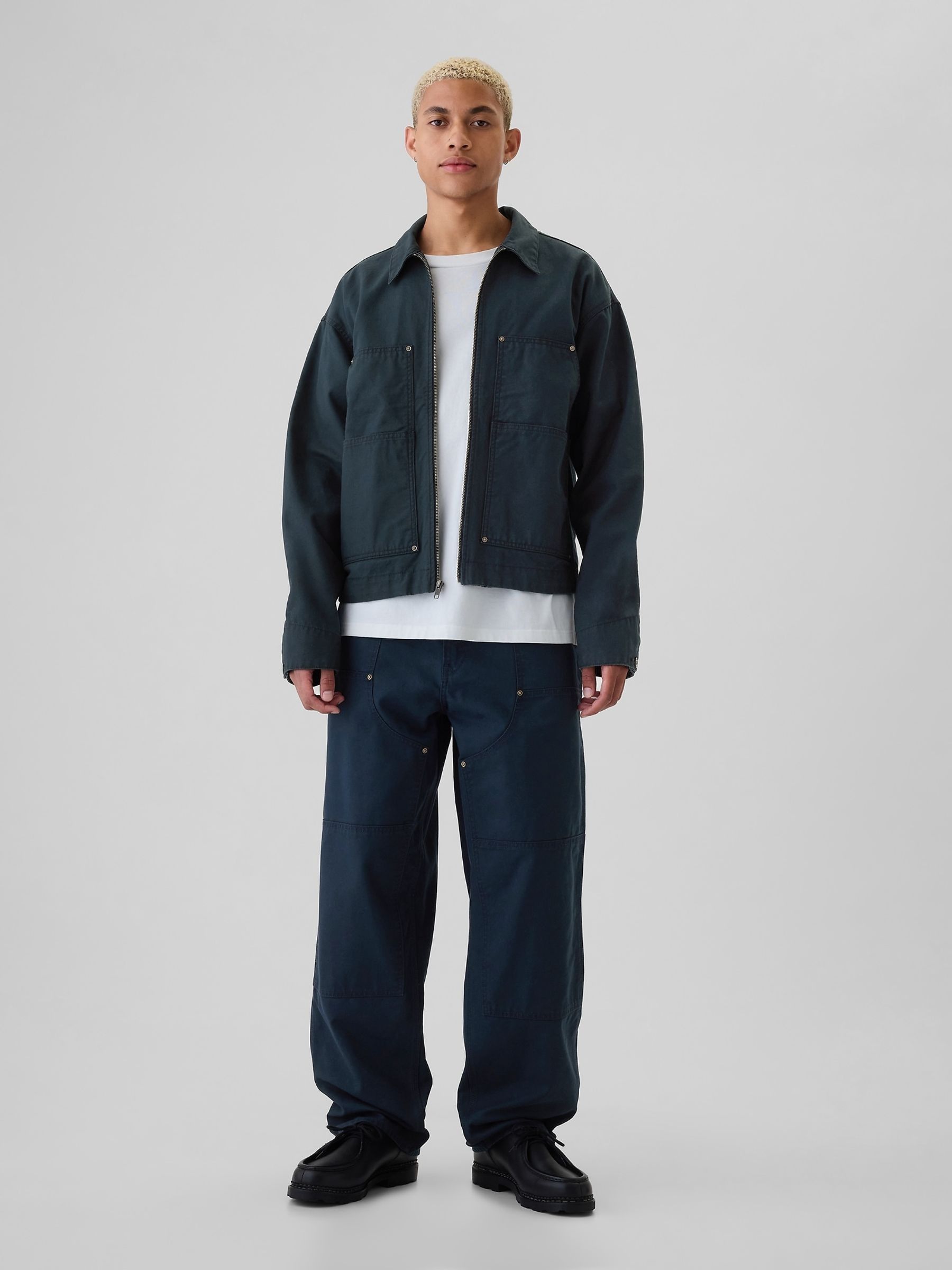 Buy Gap Blue Canvas Chore Jacket from Next Luxembourg