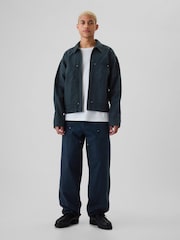 Gap Blue Canvas Chore Jacket - Image 4 of 5