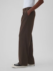 Gap Brown 365 Pleated Trousers - Image 4 of 6