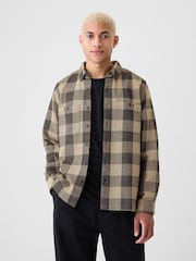 Gap Beige Knit Overshirt - Image 1 of 5