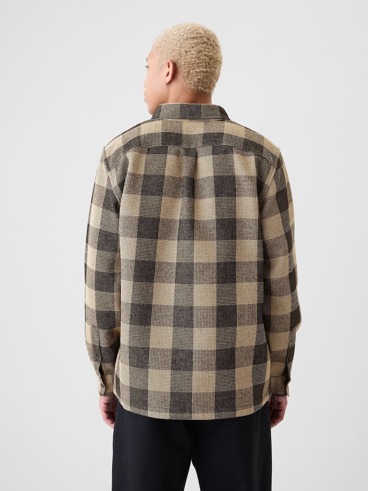 Gap Beige Knit Overshirt - Image 2 of 5