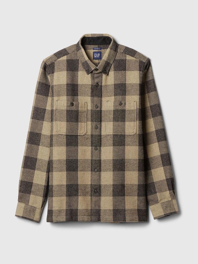 Gap Beige Knit Overshirt - Image 5 of 5